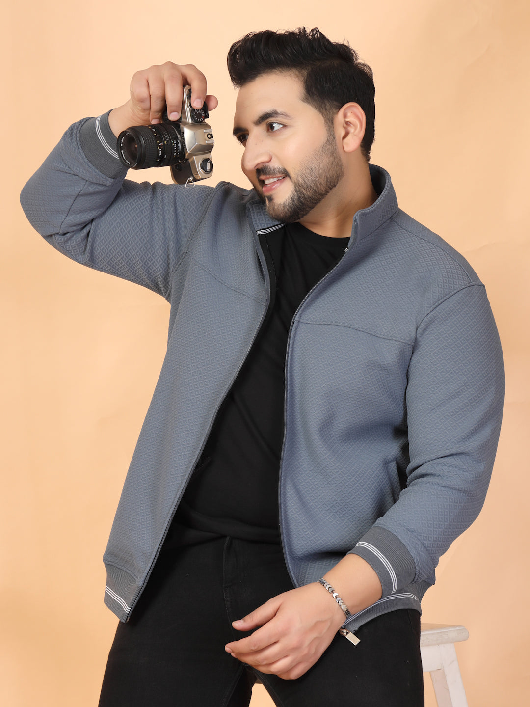 Plus Size Men Sporty Jacket