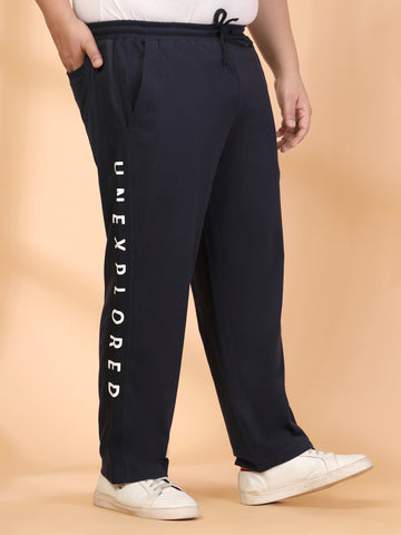 Plus Size Men Mid-Rise Track Pants