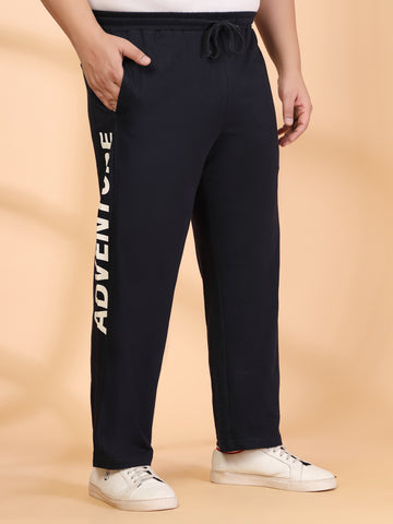 Plus Size Men Mid-Rise Track Pants
