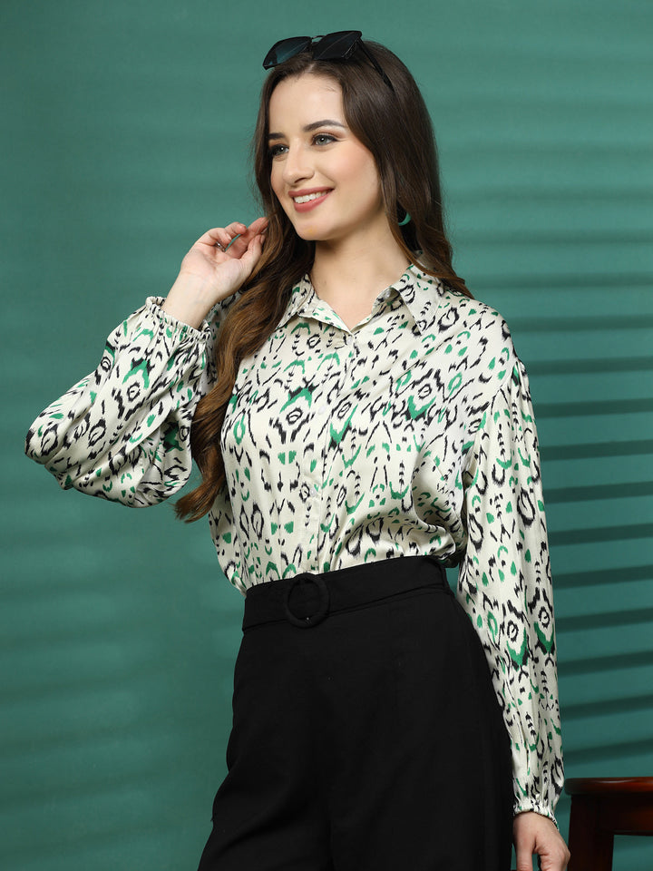 Women Floral Opaque Printed Casual Shirt