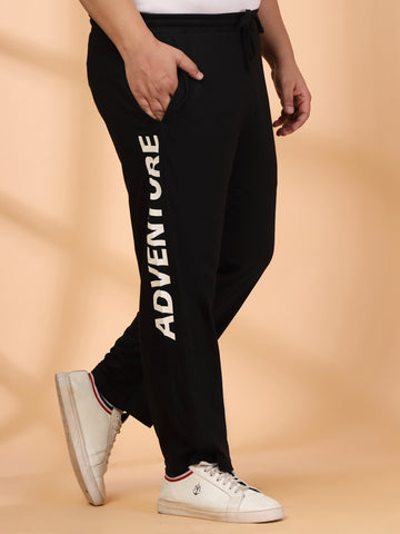 Plus Size Men Mid-Rise Track Pants
