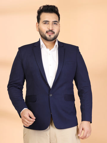 Plus Size Single Breasted Blazer