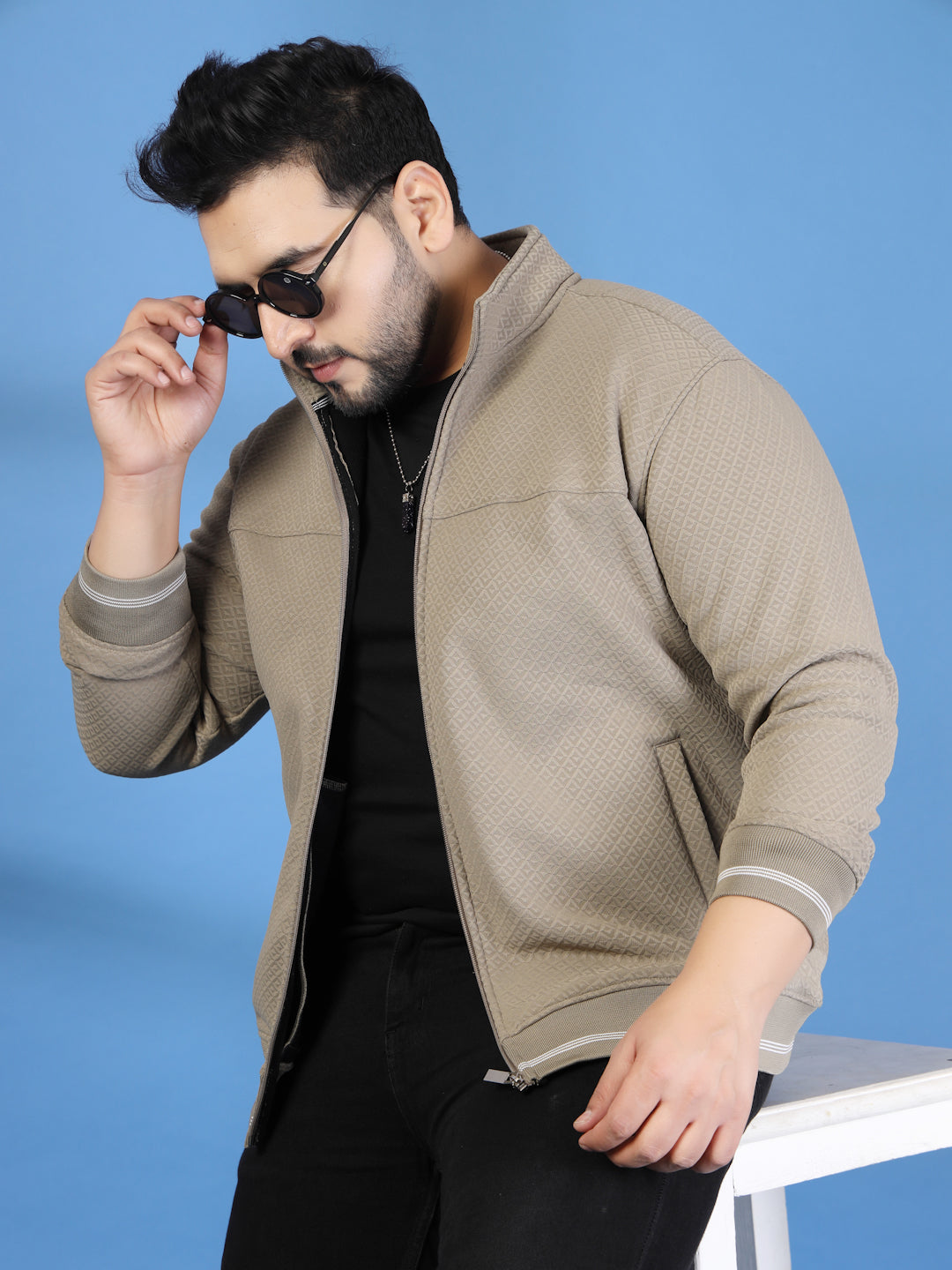 Plus Size Men Sporty Jacket