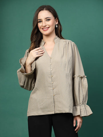 Women Opaque Casual Shirt