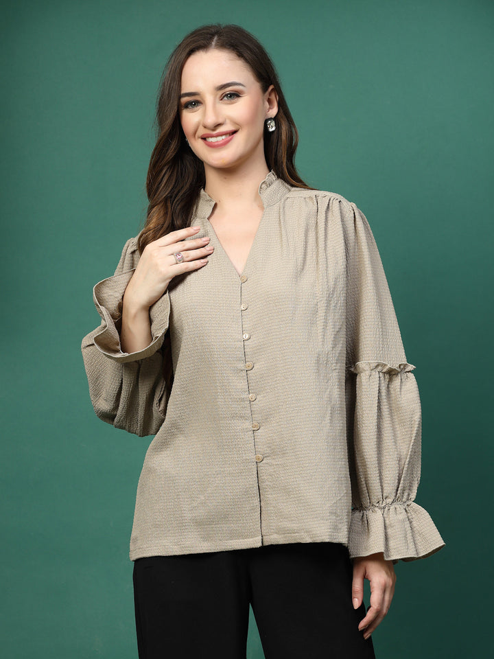 Women Opaque Casual Shirt