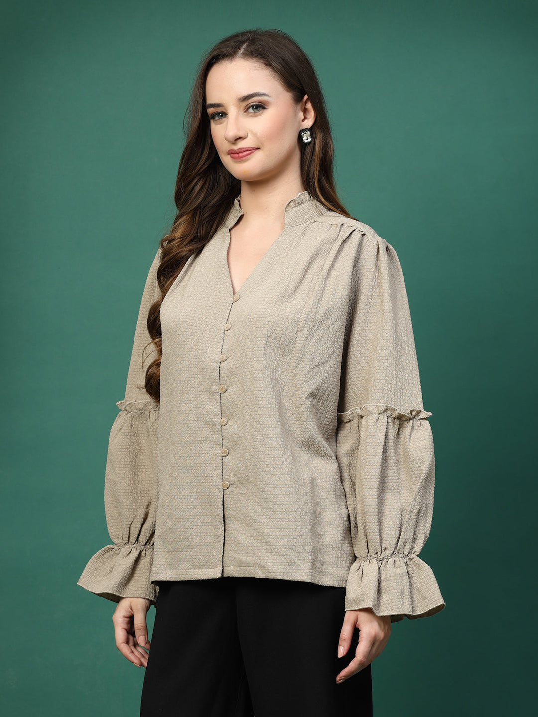 Women Opaque Casual Shirt