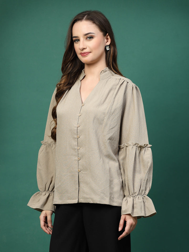 Women Opaque Casual Shirt