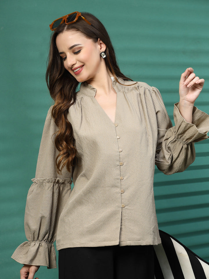 Women Opaque Casual Shirt