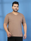 Plus Size Men V-Neck T-shirt