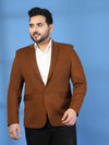 Plus Size Single Breasted Blazer
