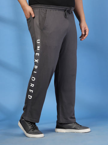 Plus Size Men Mid-Rise Track Pants