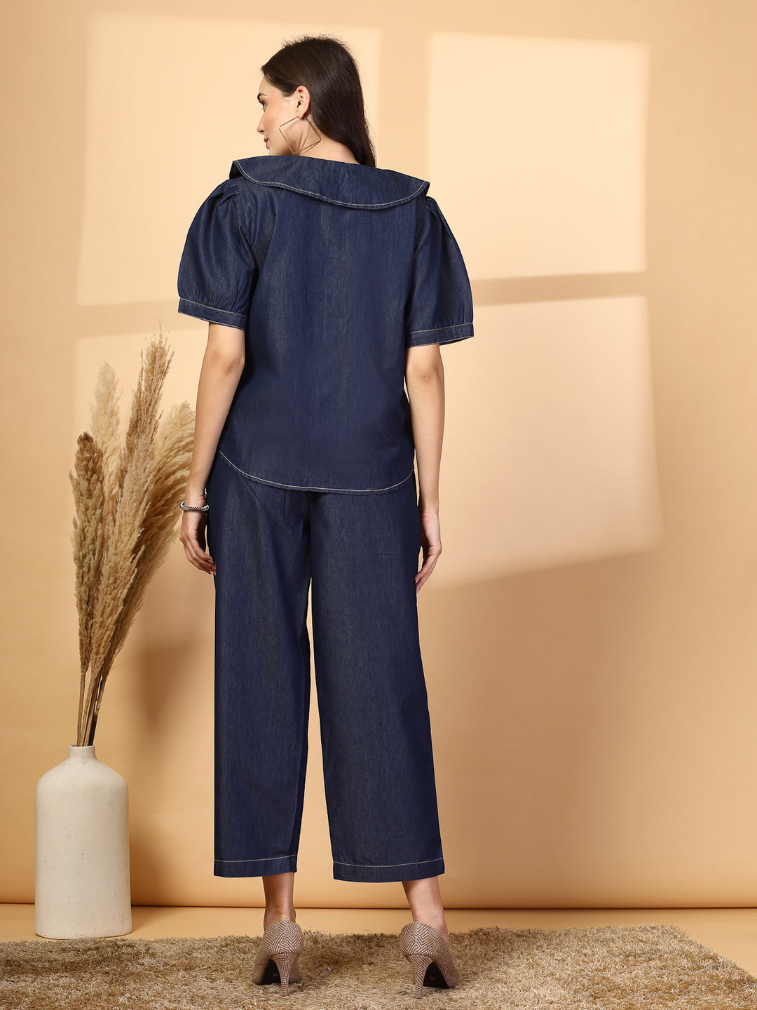 Pure Cotton Top & Trouser Co-Ord Set