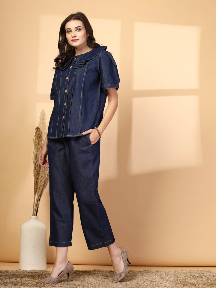 Pure Cotton Top & Trouser Co-Ord Set