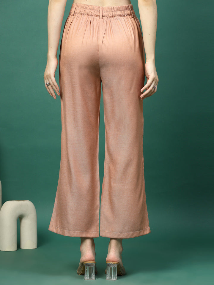 Women Loose Fit Pleated Trousers