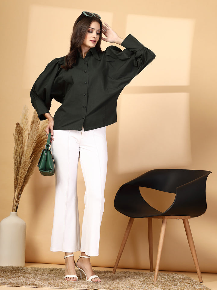 Women Opaque Casual Shirt