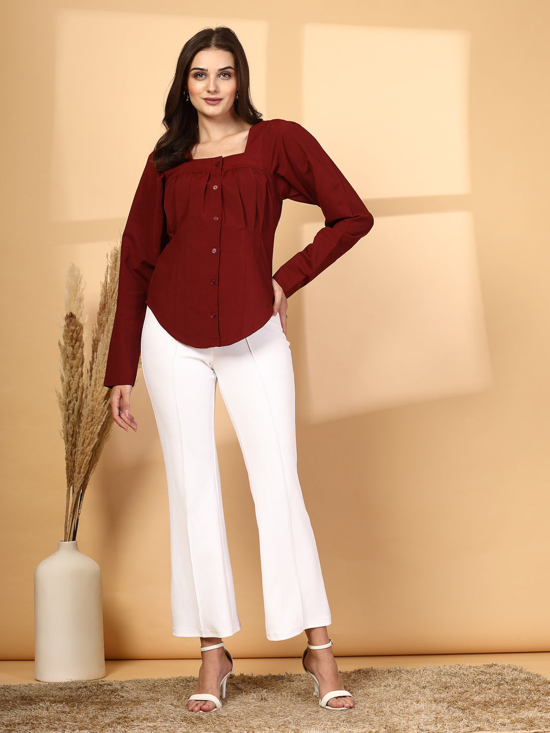 Women Opaque Casual Shirt