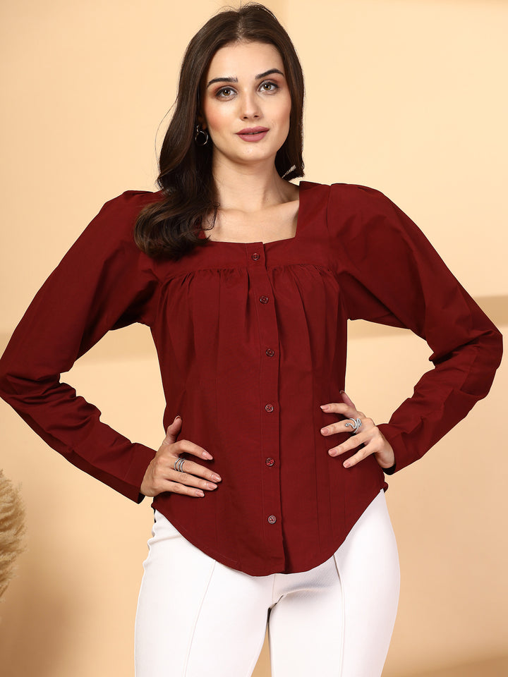 Women Opaque Casual Shirt