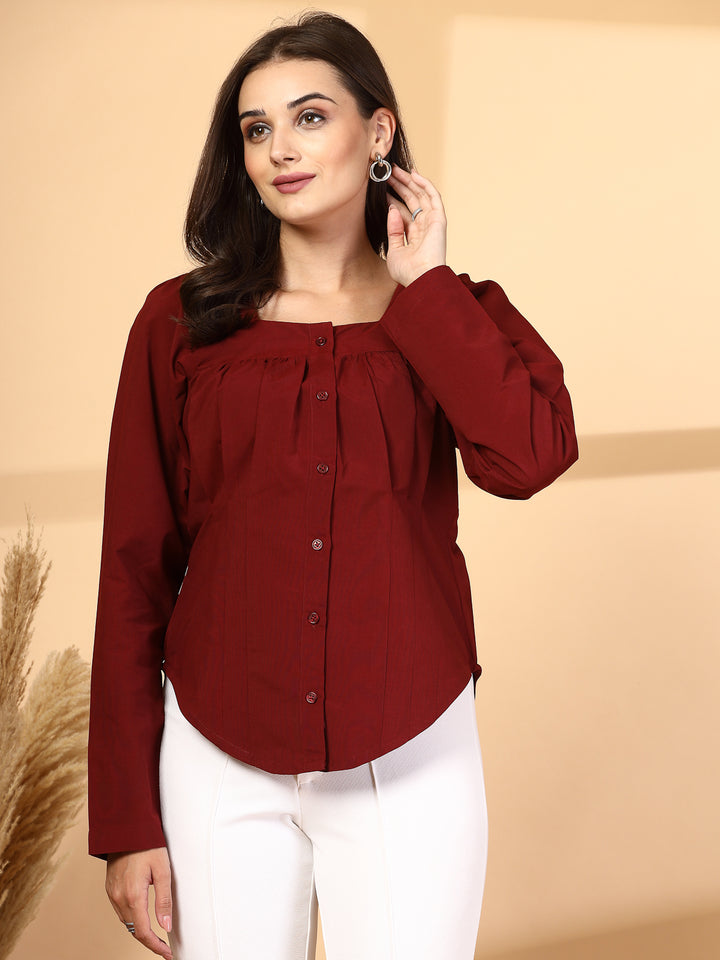 Women Opaque Casual Shirt