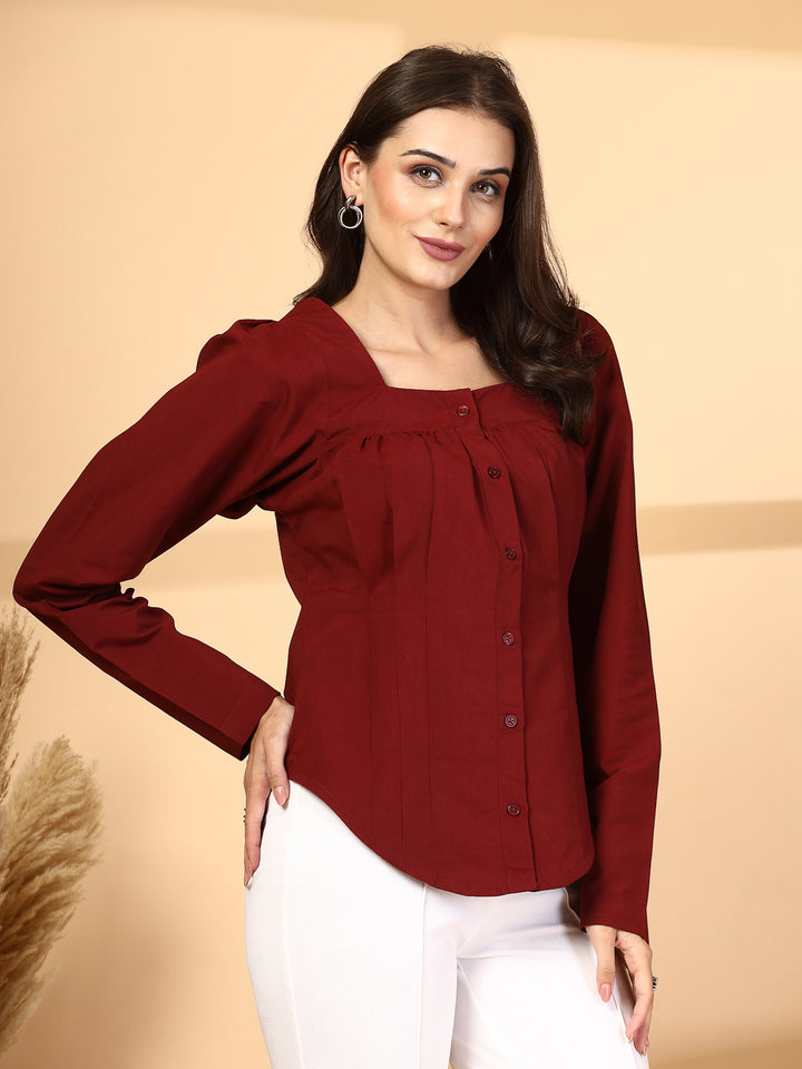 Women Opaque Casual Shirt