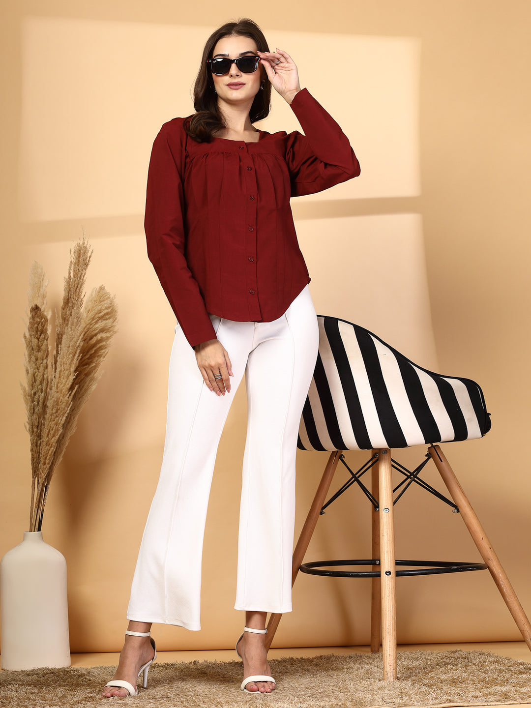 Women Opaque Casual Shirt