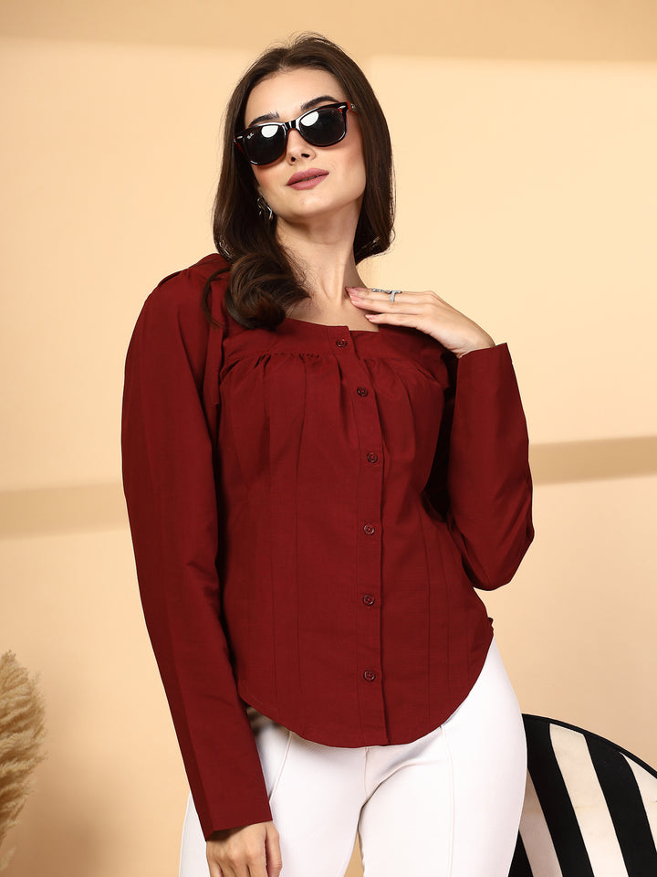 Women Opaque Casual Shirt