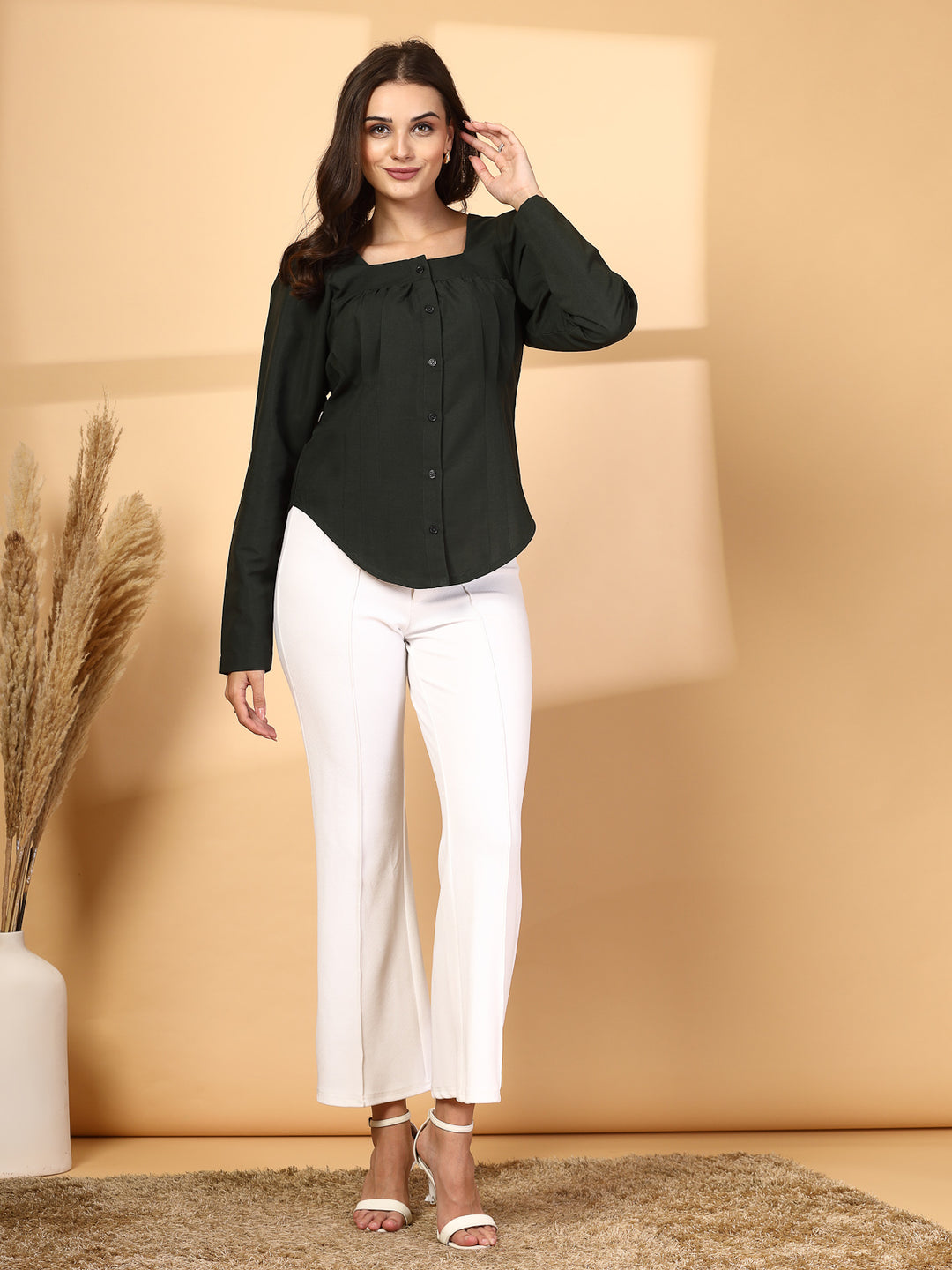 Women Opaque Casual Shirt