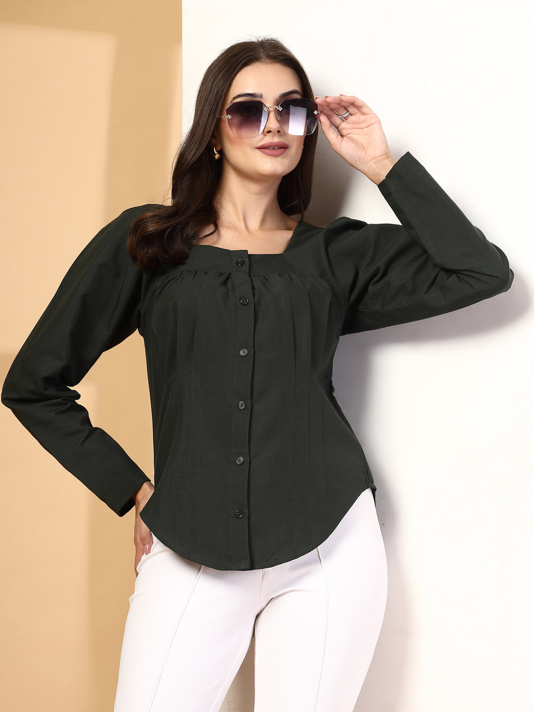 Women Opaque Casual Shirt