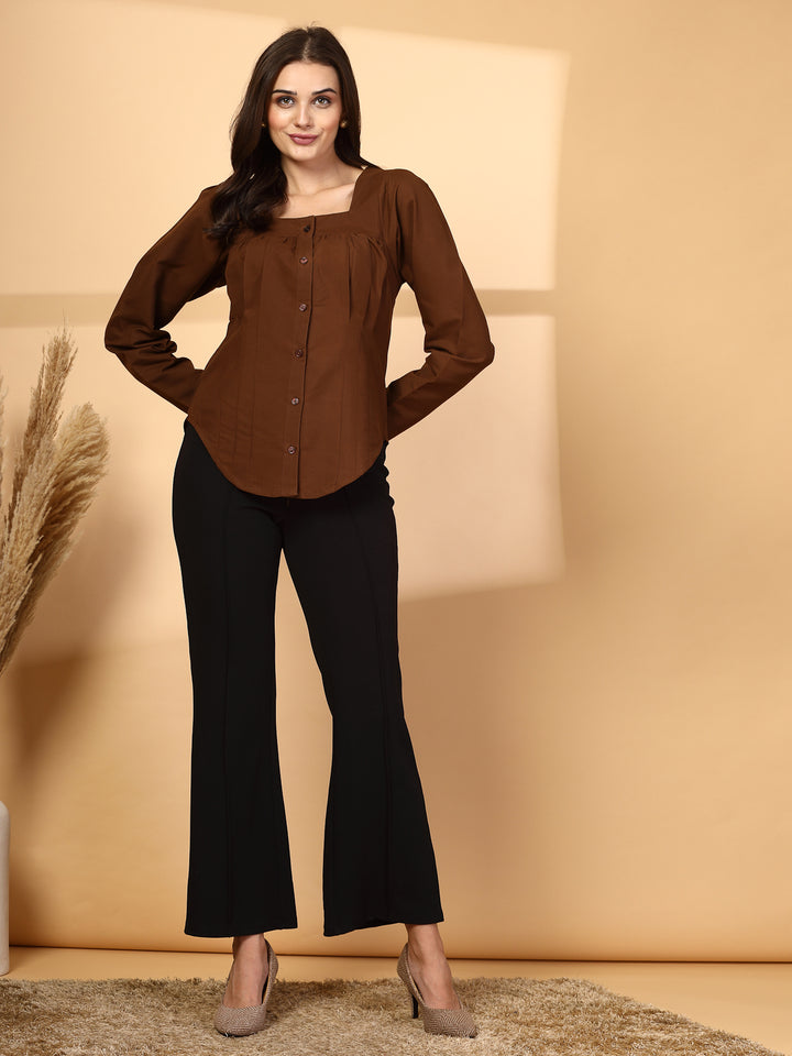 Women Opaque Casual Shirt