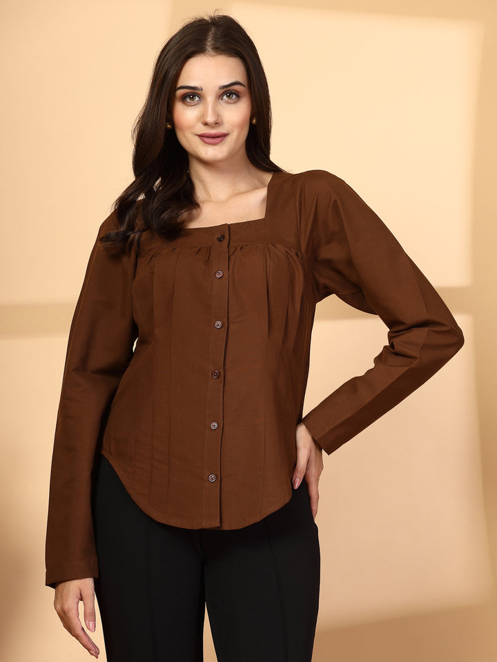 Women Opaque Casual Shirt