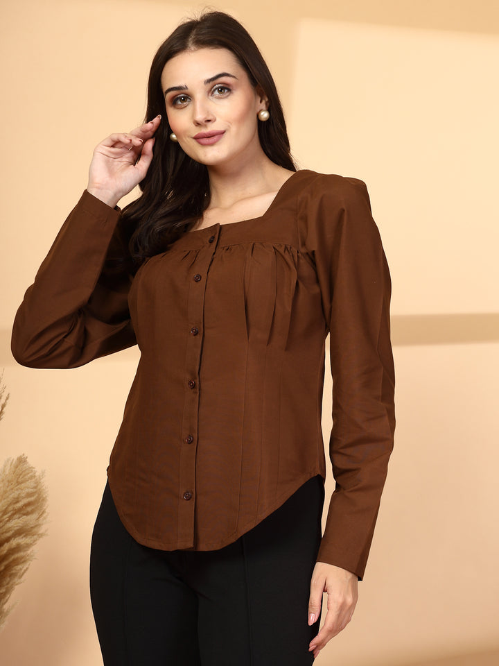 Women Opaque Casual Shirt