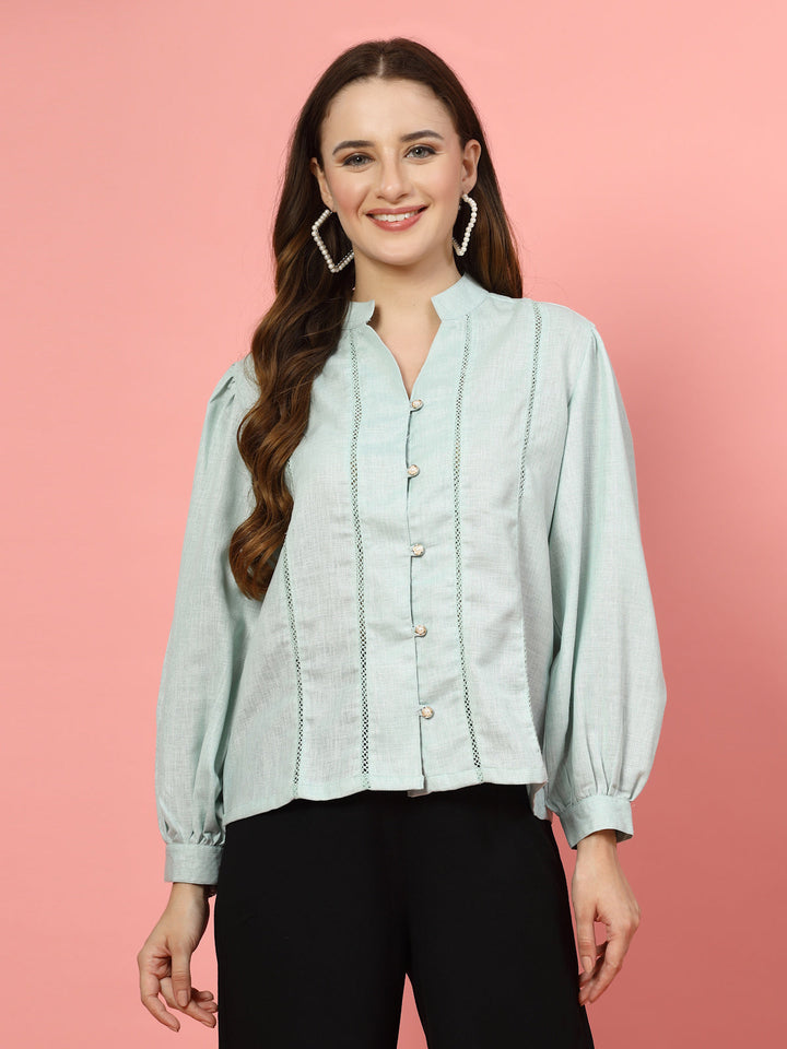 Women Opaque Casual Shirt