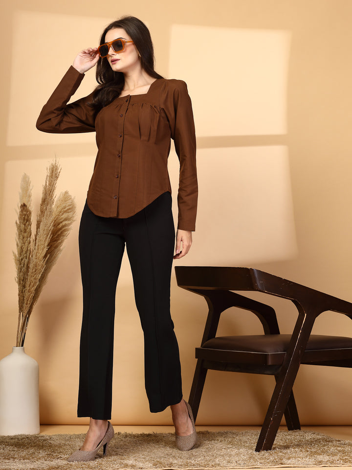 Women Opaque Casual Shirt