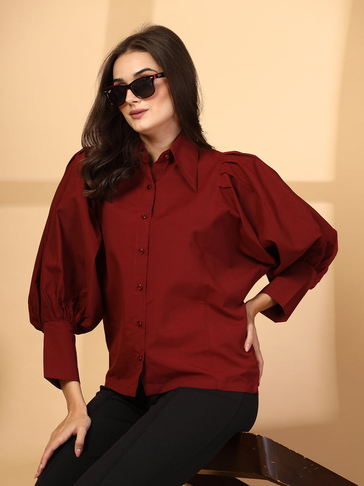 Women Opaque Casual Shirt