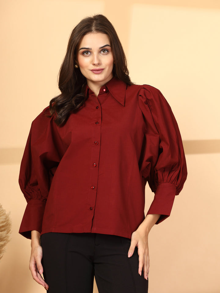 Women Opaque Casual Shirt