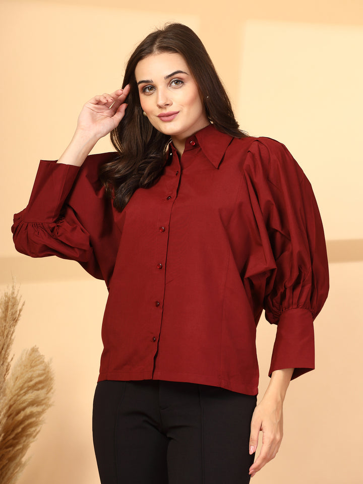 Women Opaque Casual Shirt