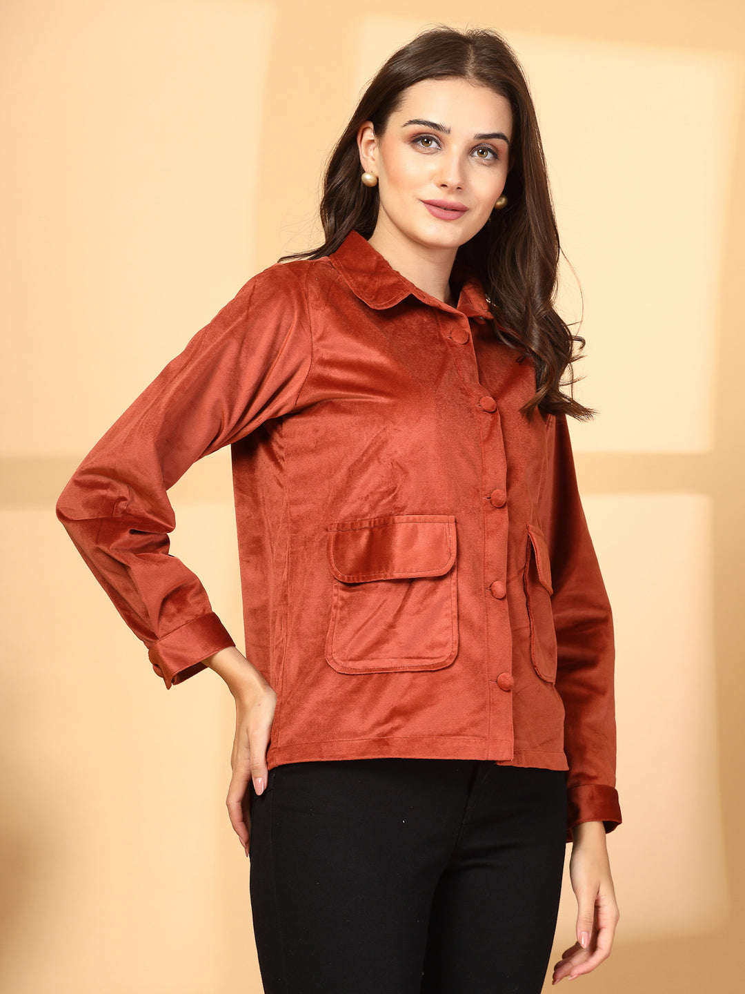 Women Open Front Jacket