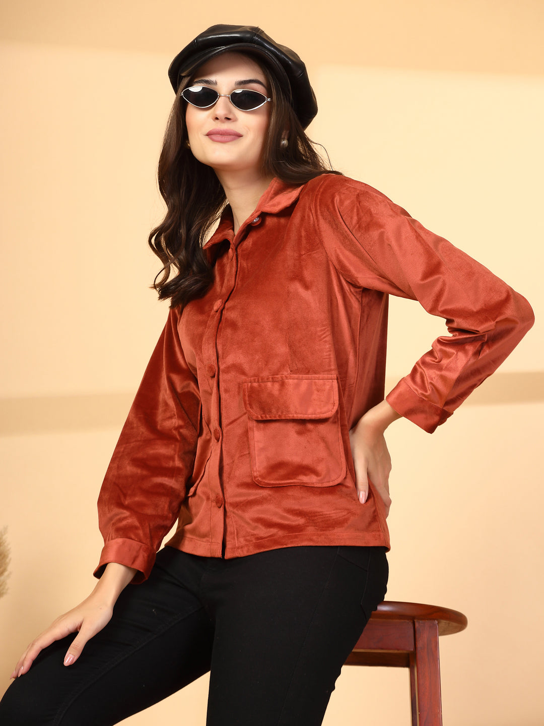 Women Open Front Jacket