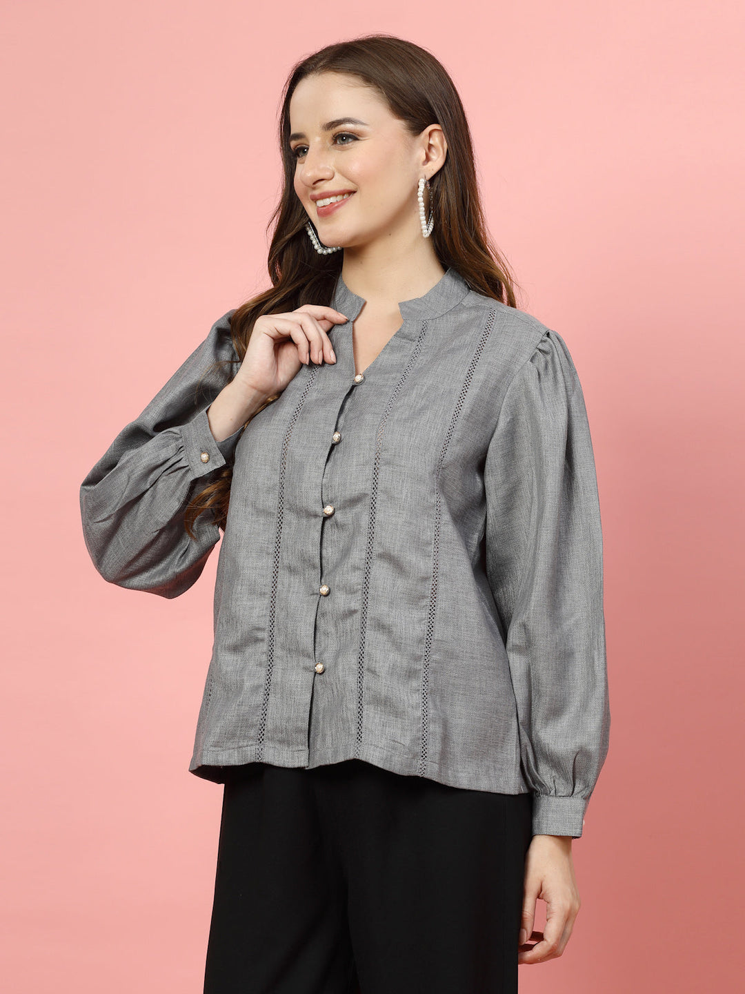 Women Opaque Casual Shirt