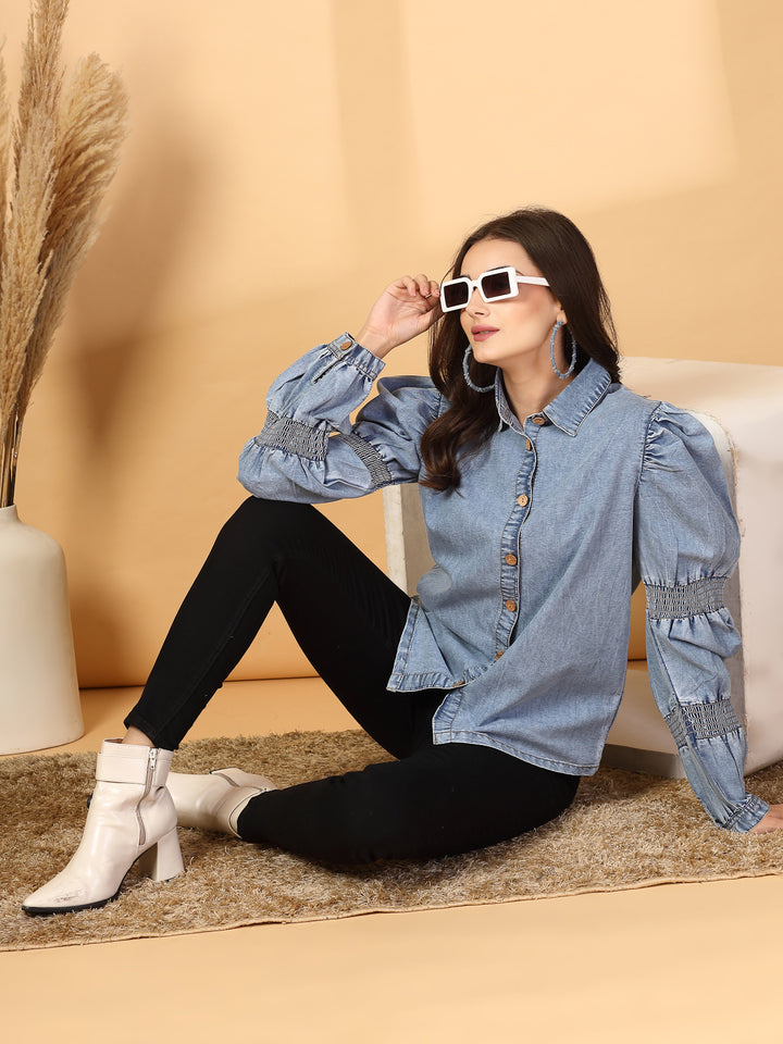 Women Opaque Casual Shirt