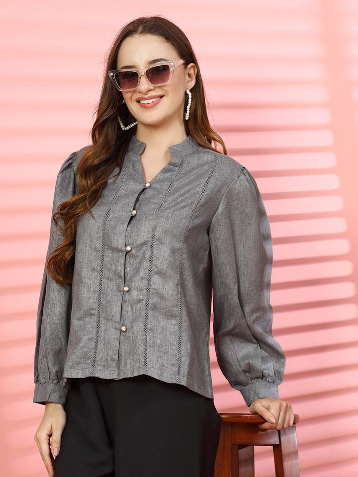 Women Opaque Casual Shirt