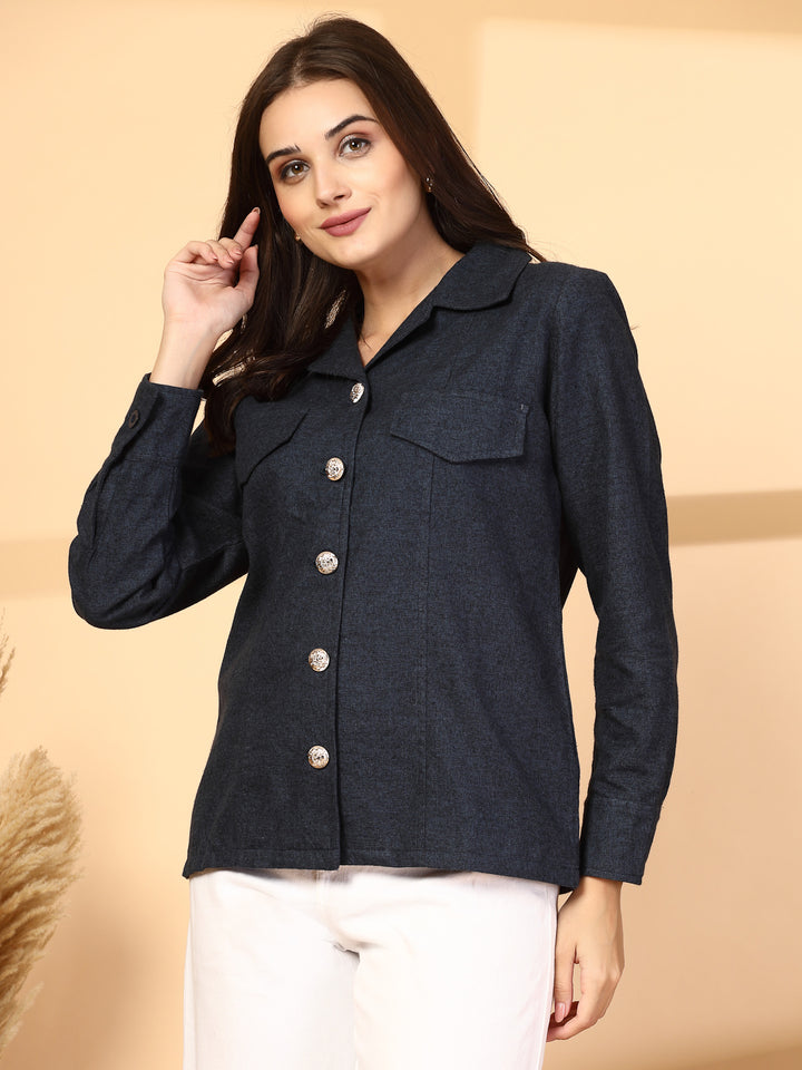 Women Open Front Jacket