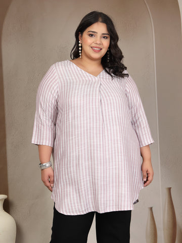 Plus Size Striped Top