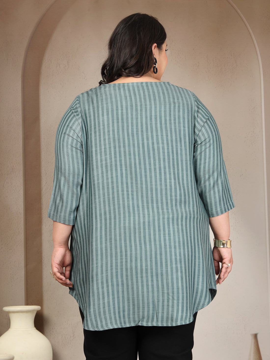 Plus Size Striped Top