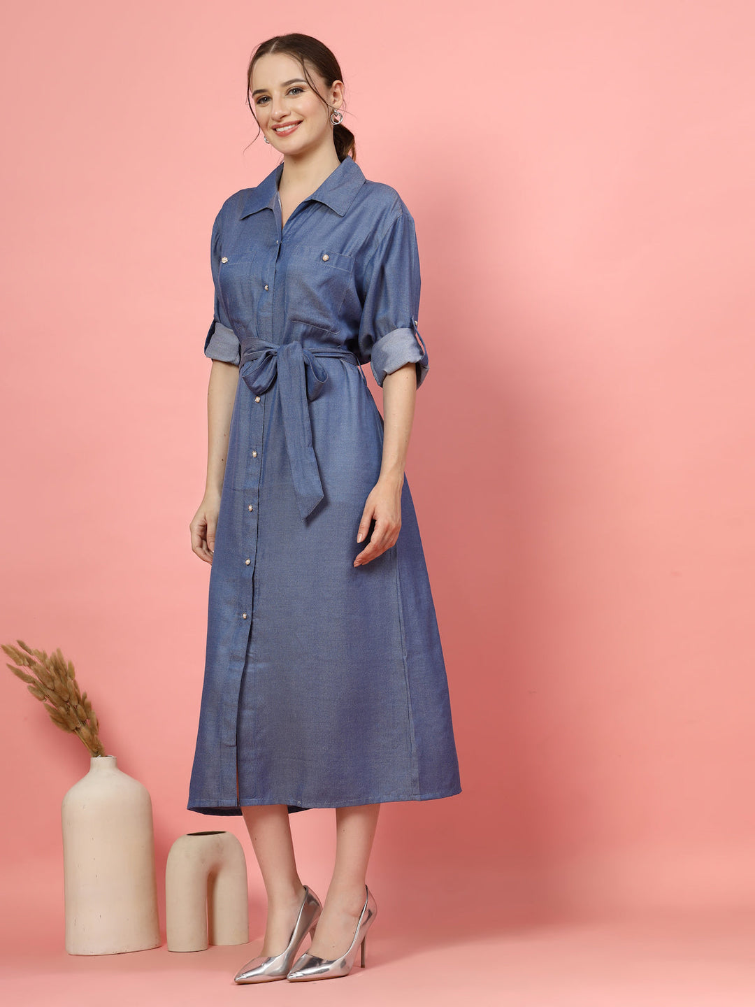 Shirt Midi Dress