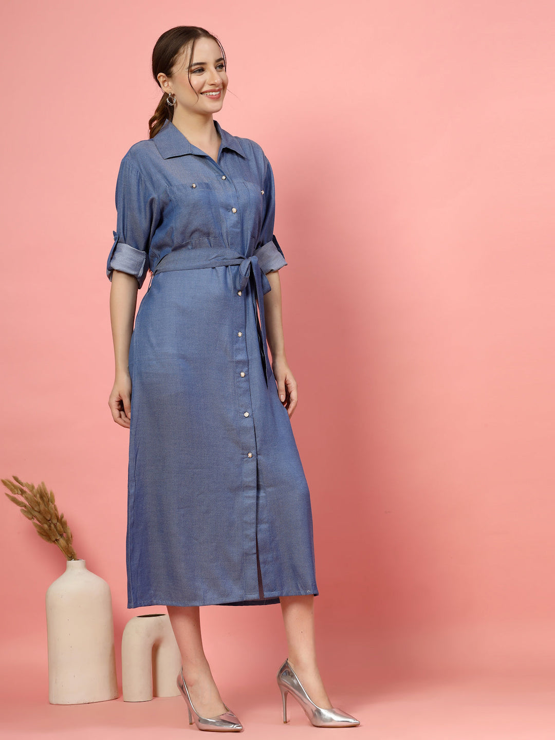 Shirt Midi Dress