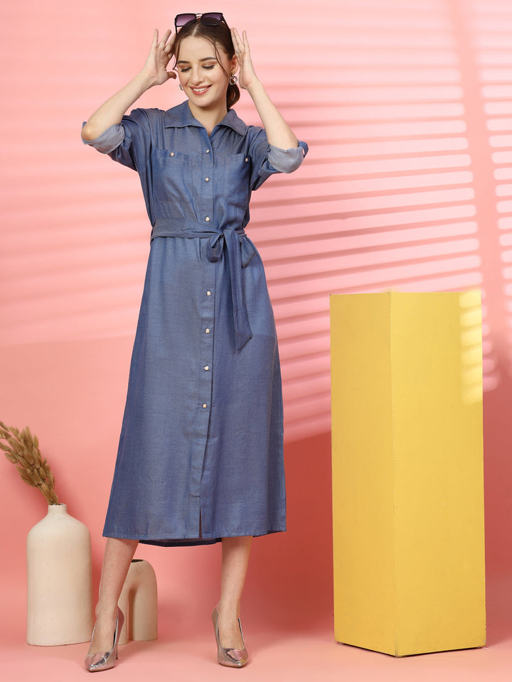 Shirt Midi Dress