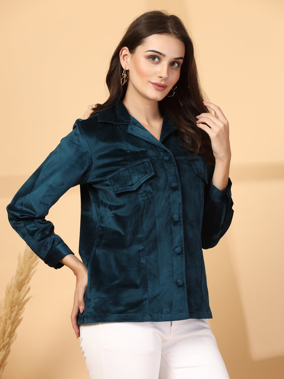 Women Open Front Jacket