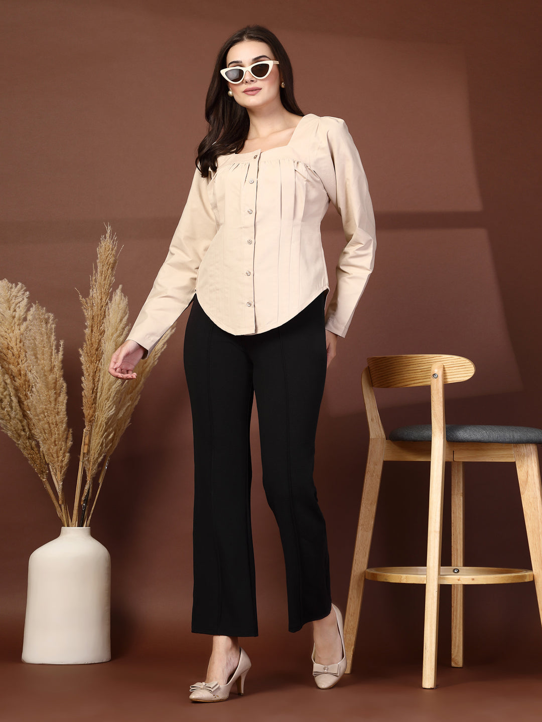 Women Opaque Casual Shirt