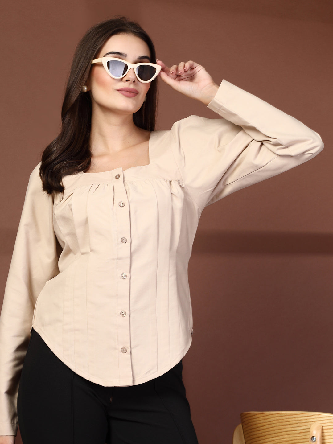 Women Opaque Casual Shirt