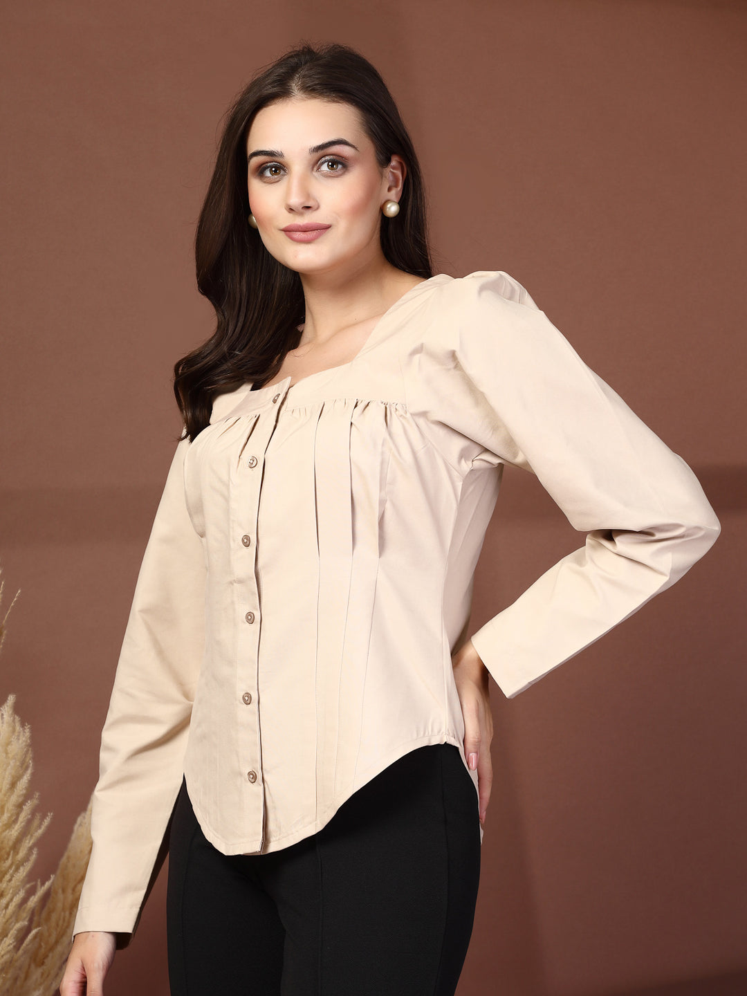 Women Opaque Casual Shirt